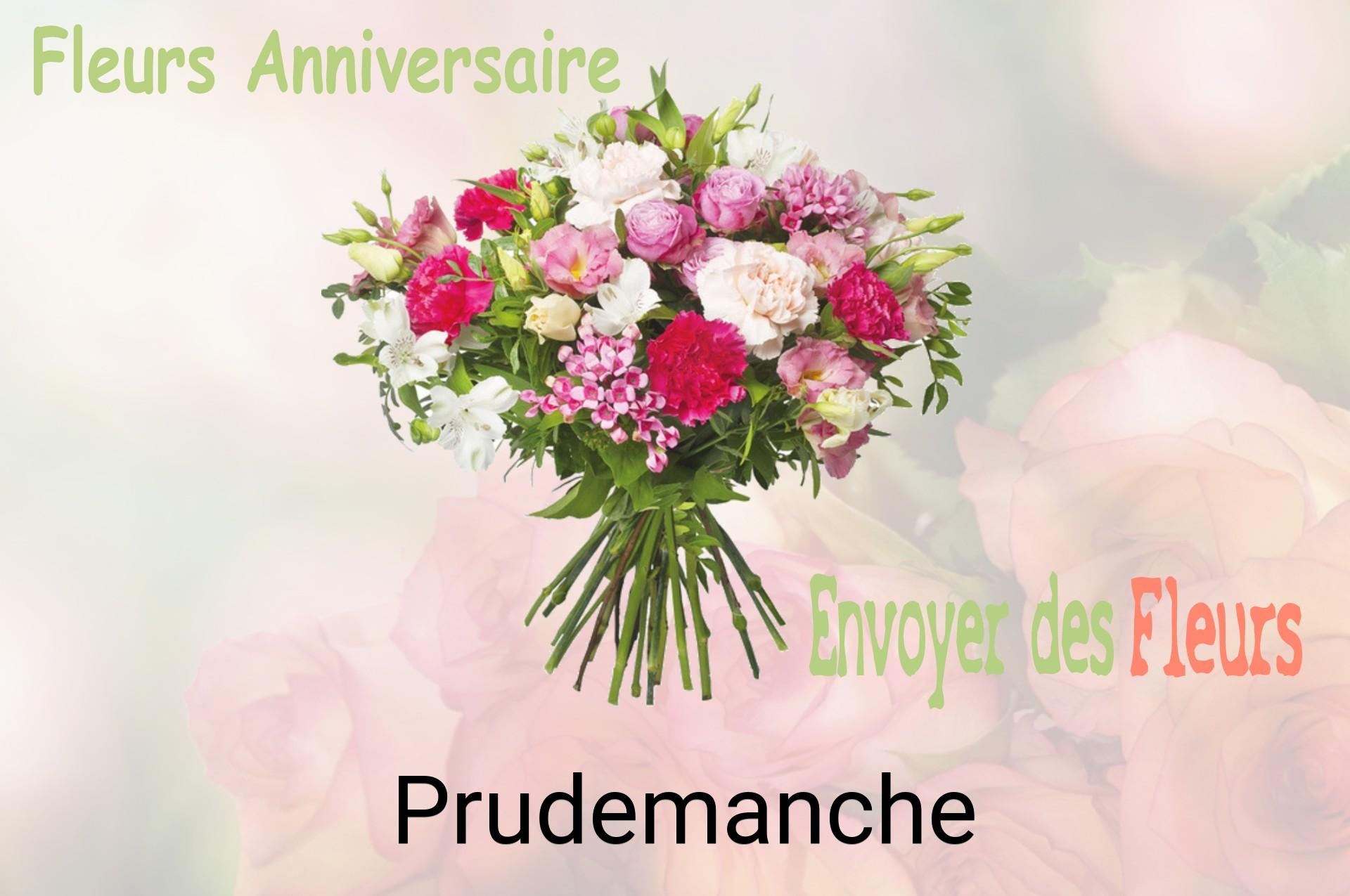 Bouquet de fleurs d’anniversaire livré à Prudemanche